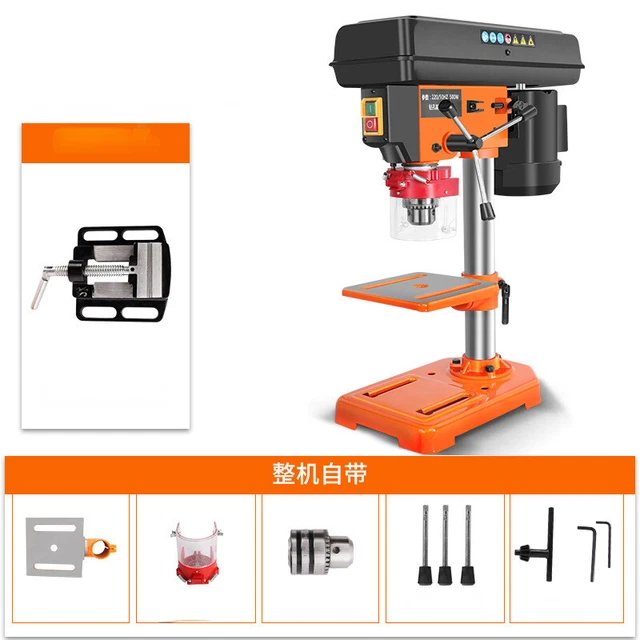 Woodworking Bench Drills Adjustable Speed High Precision  Drilling Machine