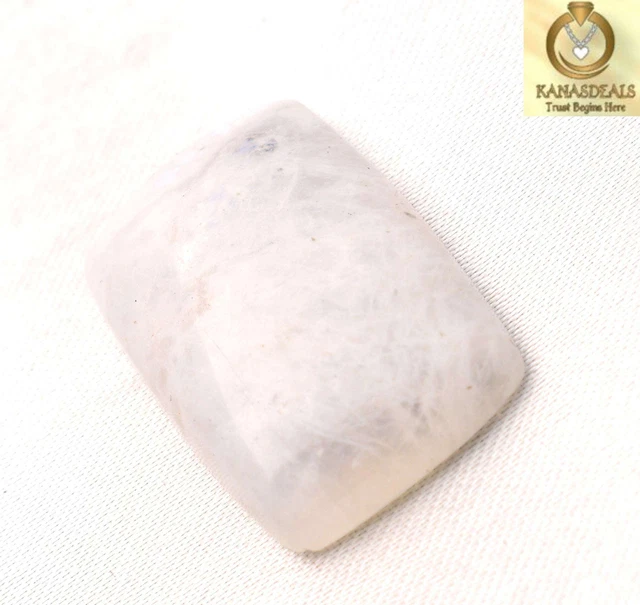26.85 Cts Rainbow Moonstone Cabochon Loose Gemstone  25*15 mm CTS-90333