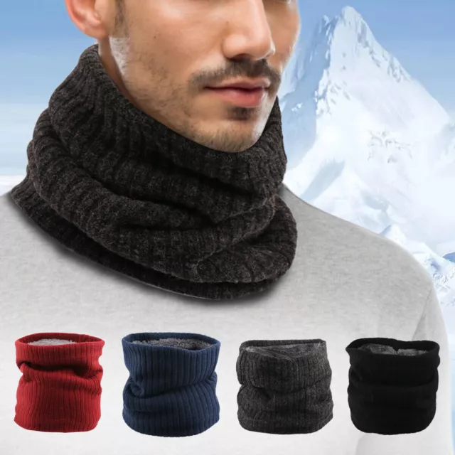 Snood Neck Warmer Scarf Men Winter Thick Fleece Thermal Windproof Balaclava Mask