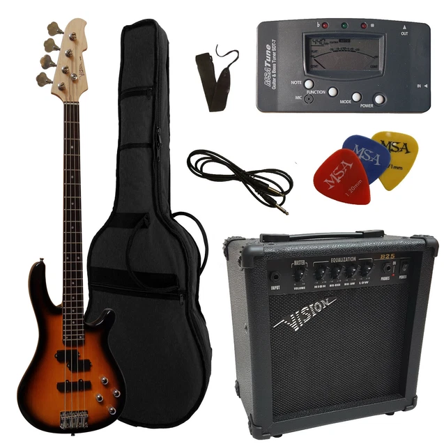 Kinder E-Gitarre Metallic Rot Set Mit Verstärker, Tasche, Plektren Und