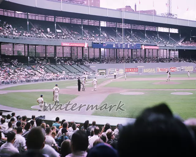 1962 MLB Polo Grounds Pittsburgh Pirates vs New York Mets Color 8 X 10 Photo