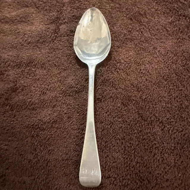 Antique Silver Sampson & Mordan SM Silver Markings Table Serving Spoon 1800’s