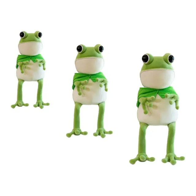 FROG PLUSH TOY Green Plush Frog Toy Plush Frog Doll for Living Room Car  Children $25.95 - PicClick AU