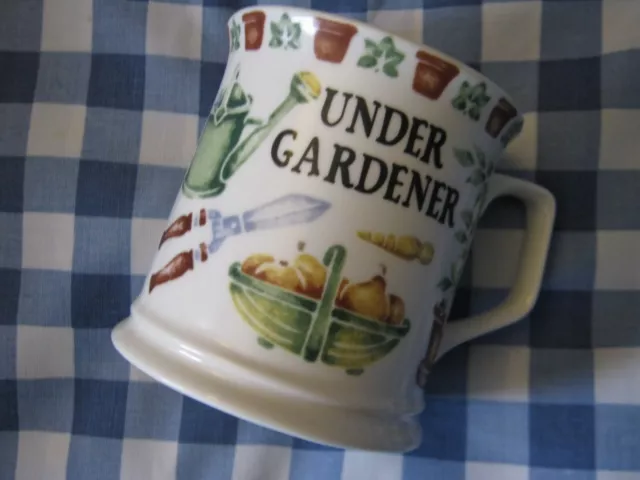 PAST TIMES Under Gardener Ceramic Tankard Style Mug Gardening Theme