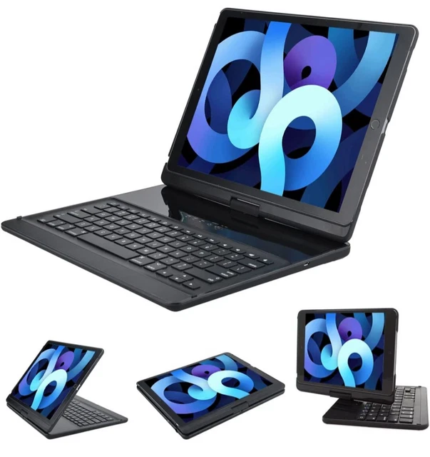 LENRICH iPad pro 12.9 case with Keyboard 2017 2nd 2015 1st Generation, 360...