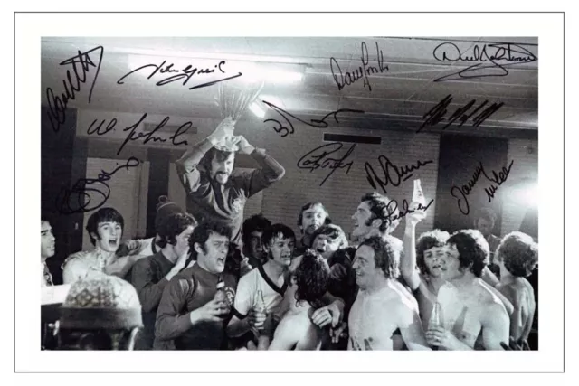 RANGERS 1972 Team Multi Signed Autograph PHOTO Signature Print Soccer