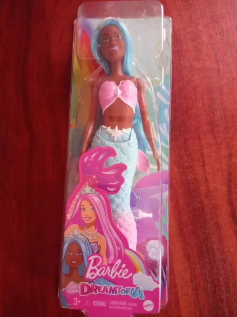 Barbie Dreamtopia Mermaid Doll (Curvy, Pink Hair) With Pink Ombre Mermaid  Tail and Hair Accessory