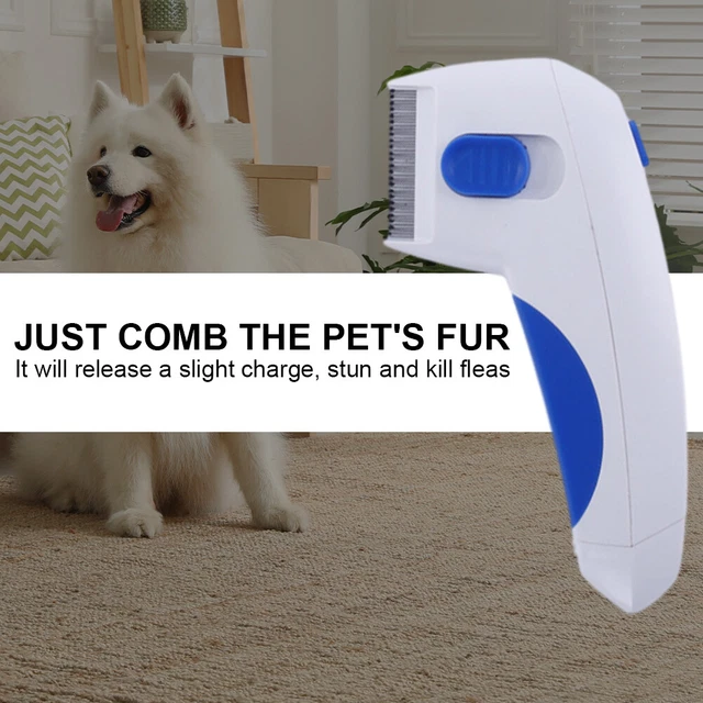 PETS LICE REMOVER Electric Flea Zapper Comb Safe Dog Cat Pets Kills