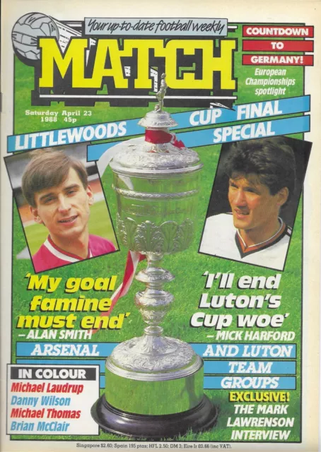 Match Weekly Magazine 23rd April 1988.