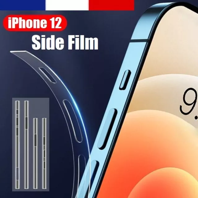 2 x Hydrogel Side Film Protection Bords/Côtés iPhone 15 14 13 12 Mini Pro Max