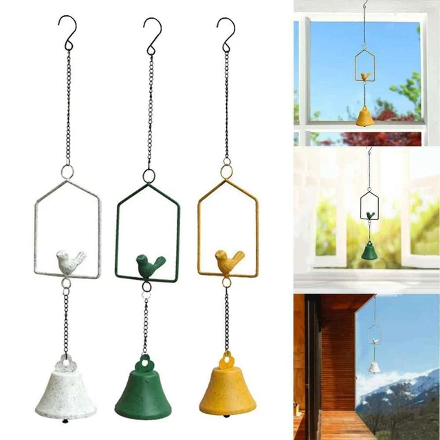 Ornement suspendu Pendentif Cloche Carillons éoliens colibri Décor de jardin