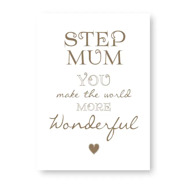 Step Mum Schild, Step Mum You Make The World wunderbareres Zeichen, Step Mum Geschenk