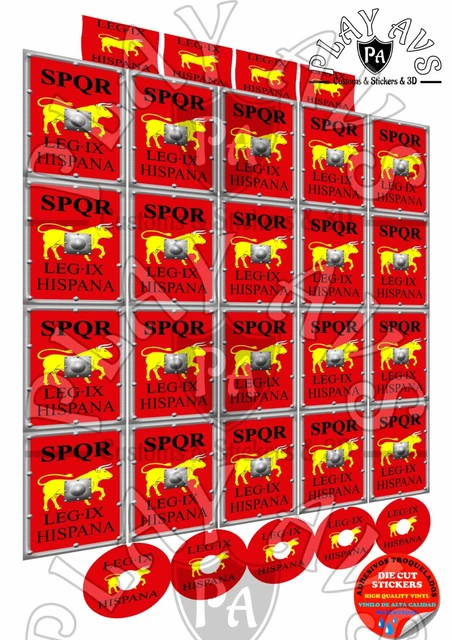 PLAYMOBIL STICKERS ESCUDO Romano - Stickers Roman Shields - Autocollant ...