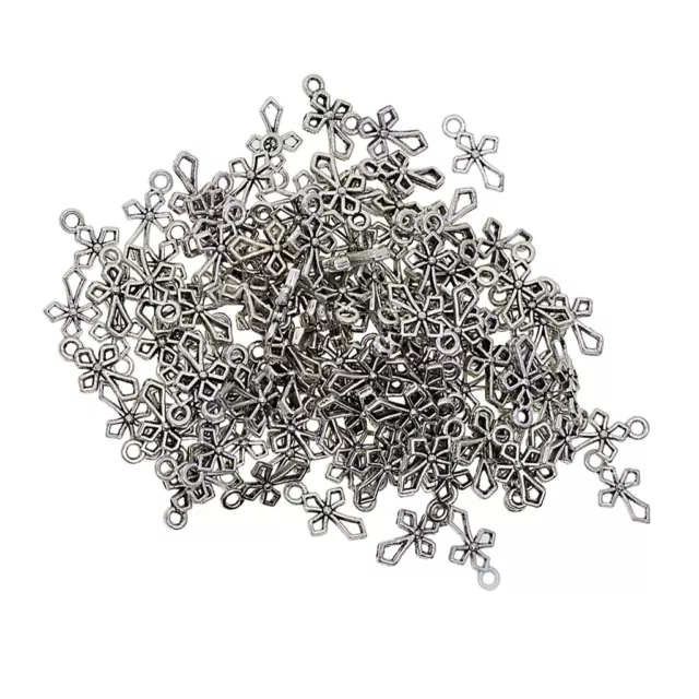 100 Stück Tibetan Silver Charm Anhänger DIY Crafts Armbänder & Ohrringe