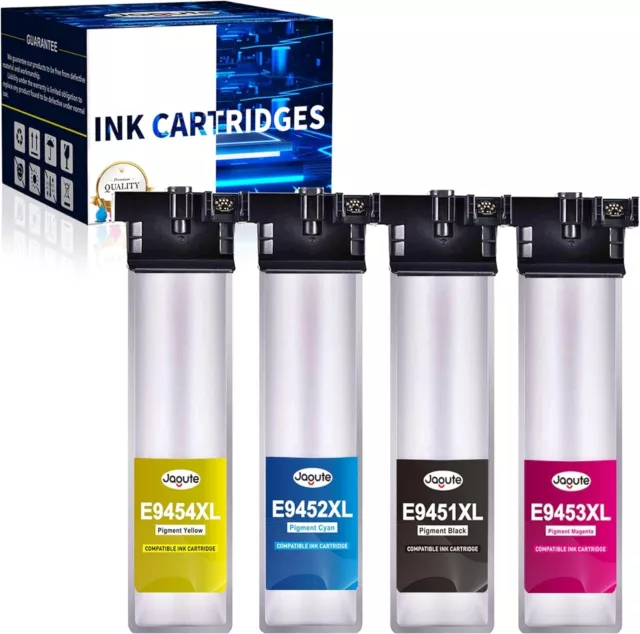 ⭐️✅4 Ink Cartridge For Epson T9451Xl Workforce Pro Wf-C5210Dw Wf-C5290Dw Bam✅⭐