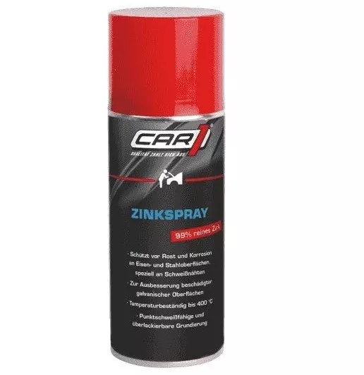 CAR1 Zinkspray 400ml Rostschutz 99% reines Zink - CO 3005 - Versand mit DHL