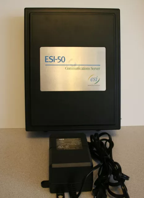Estech ESI 50 Communications Server W/ Power Supply for parts-repair