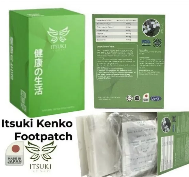 Detox Patch Itsuki Kenko Health Foot Pads Pulizia a base di erbe Detox 50 pezzi 2