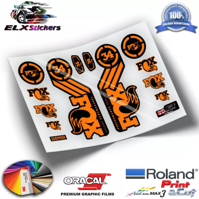 Adesivi Bici Mtb Forcella Forcelle Fox 34 2016 Wp57 Suspension Adesivi Decals