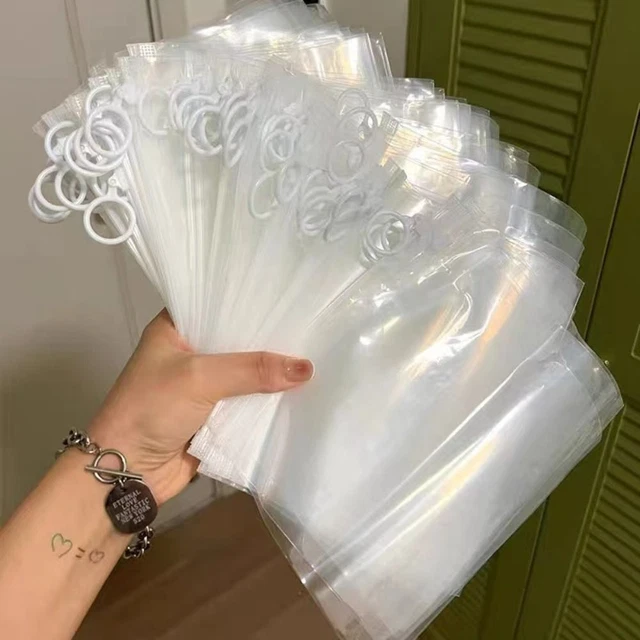 10Pcs Transparent Transparent Bag With Pull Tab Sundries Sorting Bag  Sock