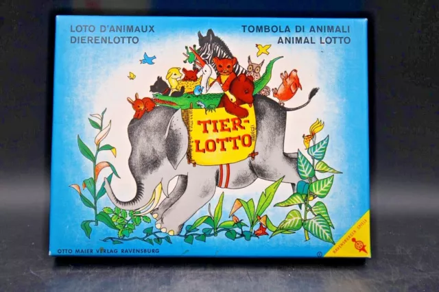 Original Tier Lotto Otto Maier Verlag altes Spiel Brettspiel Nr. 15.004/5 OVP