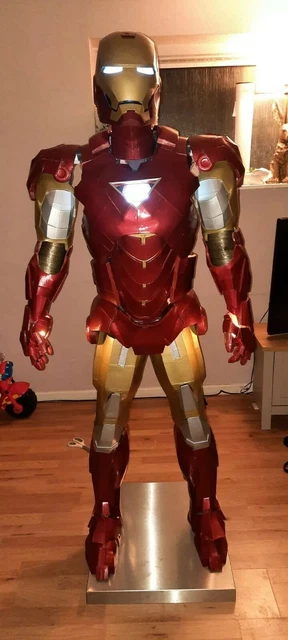 iron man costume with working helmet MK50 | Motorized Avengers Infinity War Cosplay Replica printed Iron Man suits for cosplay Iron-Man MK5 Silver Motorized Cosplay