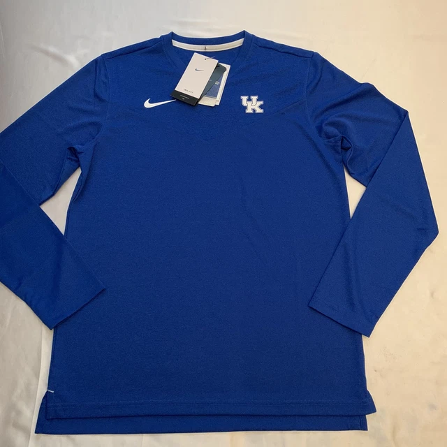 Nike Kentucky Wildcats On Field Coaches Shirt Mens Medium L/S DN5908 New NWT $55