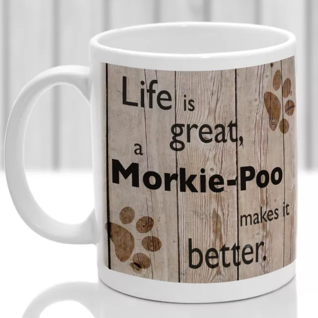 Morkie-Poo Hundebecher, Morkie-Poo Hundegeschenk, ideales Geschenk für Hundeliebhaber