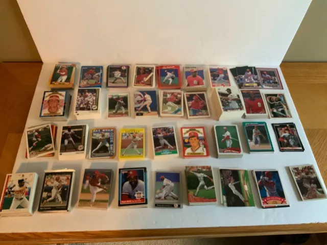 MLB Team Lots  200 cards from 1980’s & 1990’s Red Sox-Cubs-Royals-A’s-Giants-etc