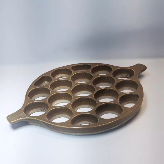 Bennington Potters David Gil Honeycomb Trivet Mid Century Modern Honey Color