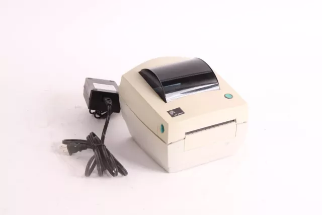 Zebra LP2844 Thermal Printer 2844-20300-0001 With Power Supply - Fair Condition