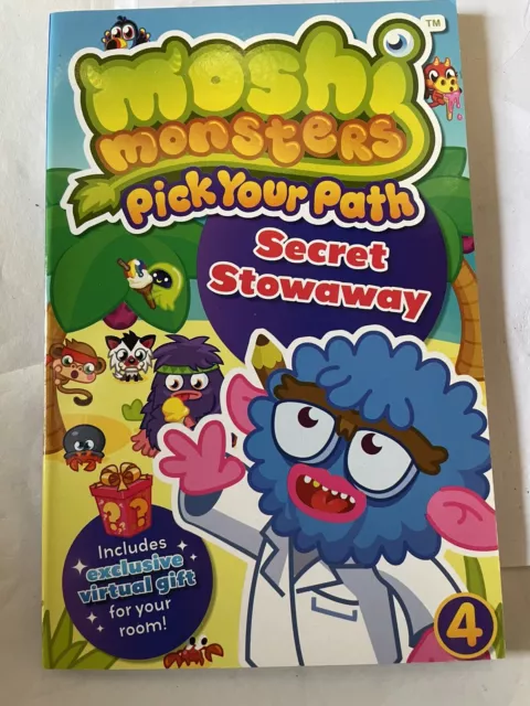 Moshi Monsters Pick Your Path 4 Secret Stowaway Book Paperback