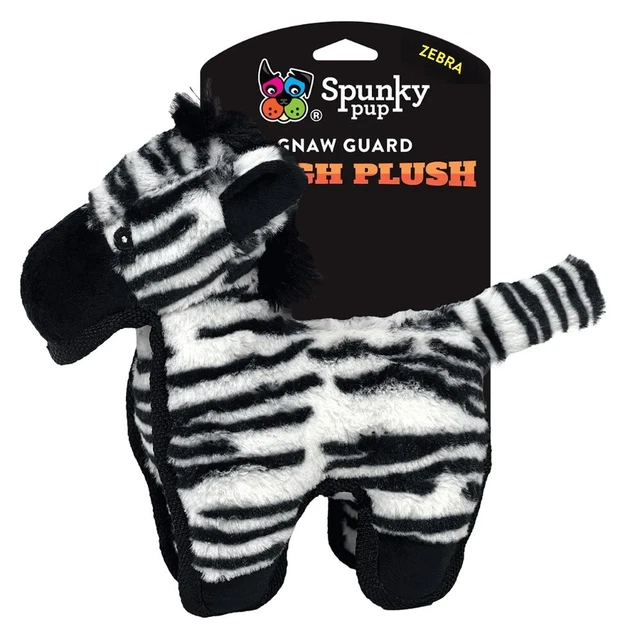 TOUGH PLUSH ZEBRA for Dog Toy Eco Friendly toughest chewers £18.89