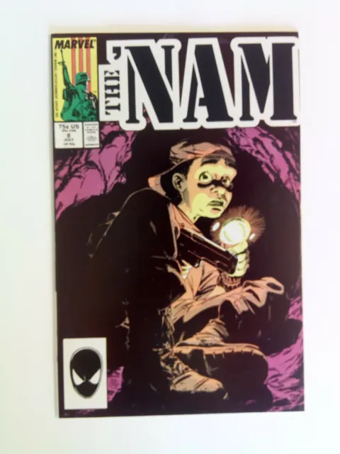 The 'Nam #8 Marvel Comics 1987 VF/NM Michael Golden 1st app Tunnel Rat! $8 OPG