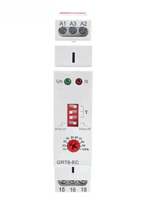 For GEYA Digital Setting Delay Time Relay GRT8-EC AC 230V AC/DC 24V 2