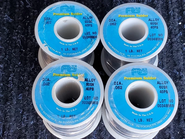 2 1LB VINTAGE Spools Bow .100 Acid and Standard NYS .125 NOS Rosin