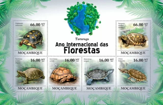Mozambique 2011 MNH - Turtles (Fauna).  Michel: 4315-4320,  Scott: 2175. MNH