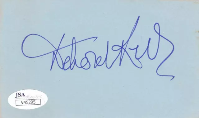 DEBORAH KERR d.2007 Signed 3x5 Index Card Actress/The King and I JSA V45295