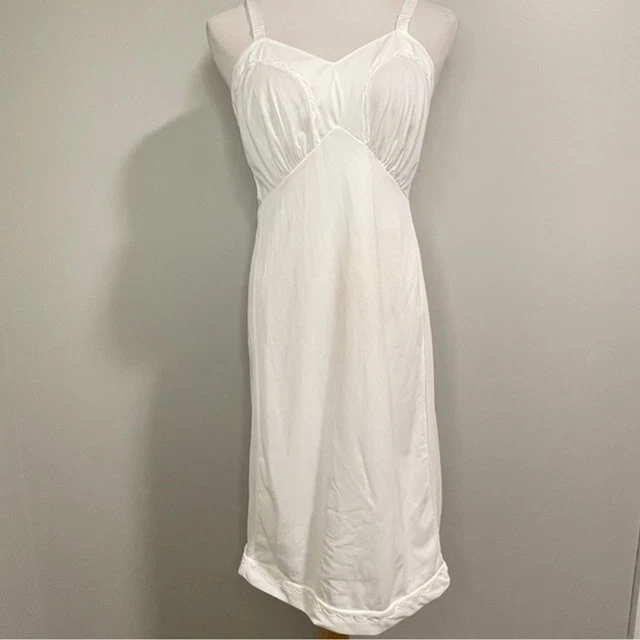 Vintage Dixie Belle White Slip Antique Size 36 Women's Medium