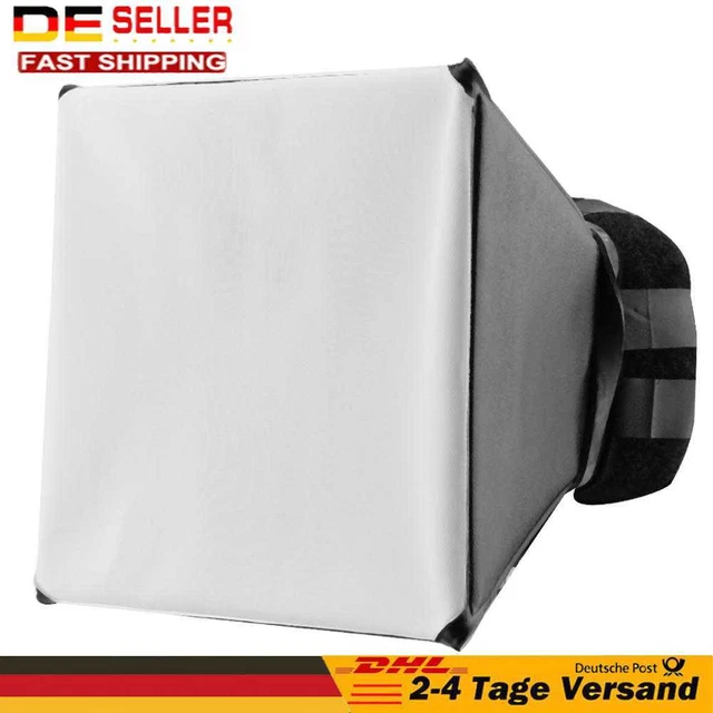 Difusor de luz flash fotográfico DSLR 125x100 mm plegable para Canon para Nikon
