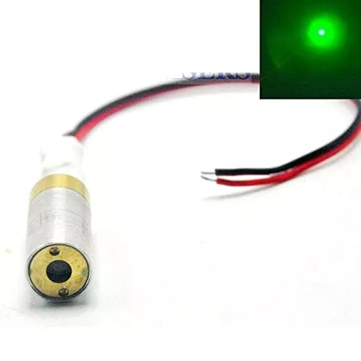 Industrial/Lab Brass 532nm 10mw Green Light Dot Laser Diode Module 5V laser Unit