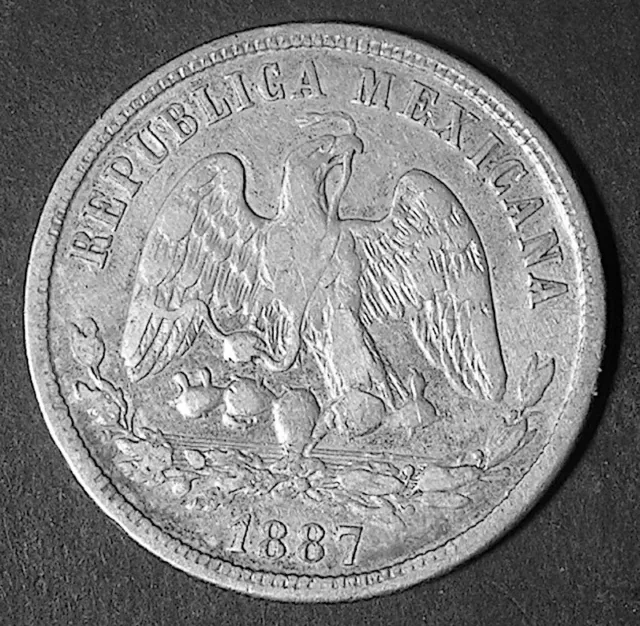 Mexico 1887 CnM 50 Centavos - Silver (13.7 g, 31 mm) KM#407.2