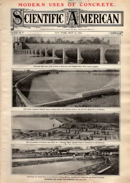1906 Scientific American May 12 - Big San Francisco Earthquake issue; Concrete