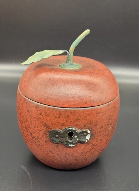 Wood Apple Tea Caddy Box