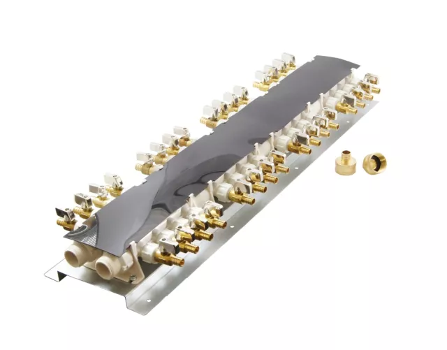 Apollo PEX 6907932CP 32 Port PEX Manifold (3/4-inch Inlets, 1/2-inch Outlets)...
