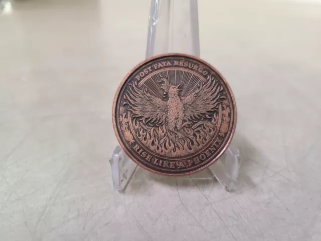 Phoenix Coin | Phoenix Bird Fire Rising Ashes | EDC Reminder Coins