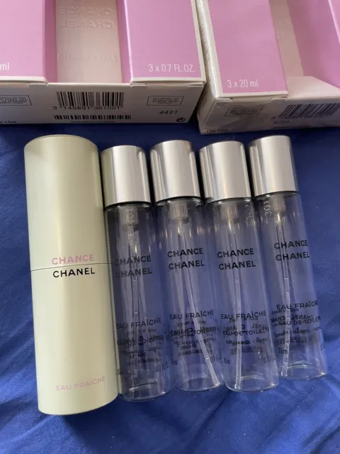 ATOMISER REFILLS CHANEL Chance Perfume 4 Empty Bottles £9.99