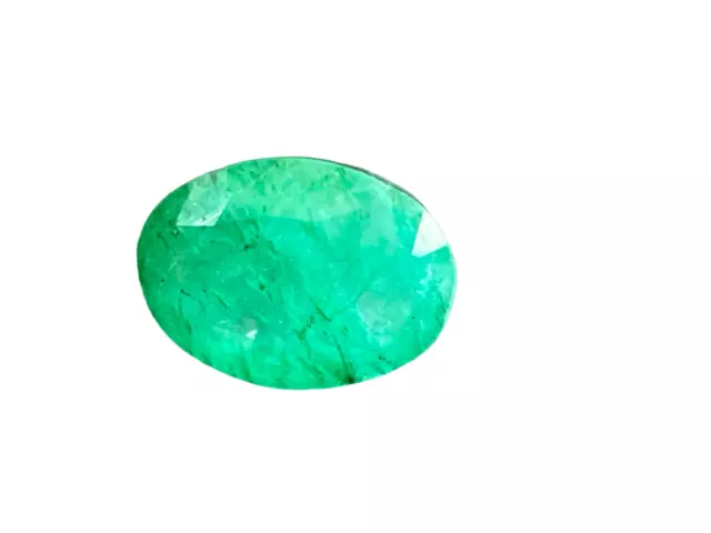 Pierre Précieuse Émeraude Naturel Desseré 10.00 CT Vert Cut Forme Colombien Cts