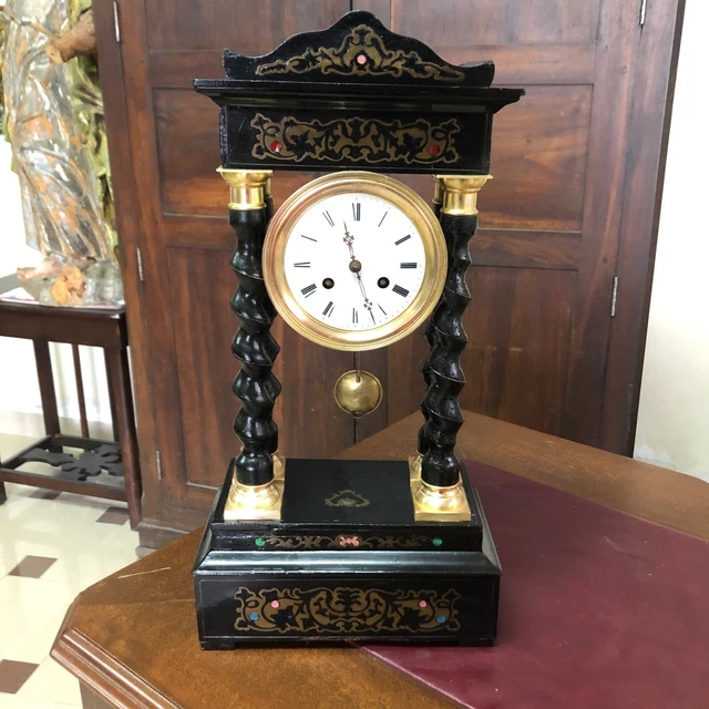 Portachiavi Cerchio Con Orologio Quadrante Tempo Metallo Ciondolo