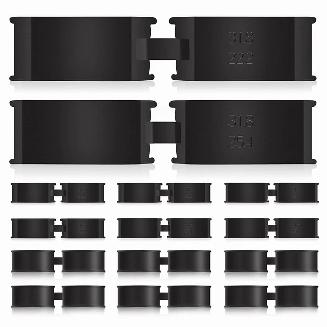 Himiway 12 Pcs Bicycle Handlebar Rubber Gasket 22.2/25.4 mm to 31.8 mm